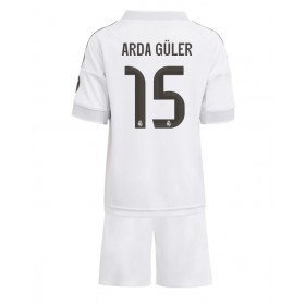 Baby Fußballbekleidung Real Madrid Arda Guler #15 Heimtrikot 2025-26 Kurzarm (+ kurze hosen)